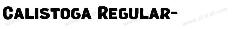 Calistoga Regular字体转换 Calistoga Regular字体转换